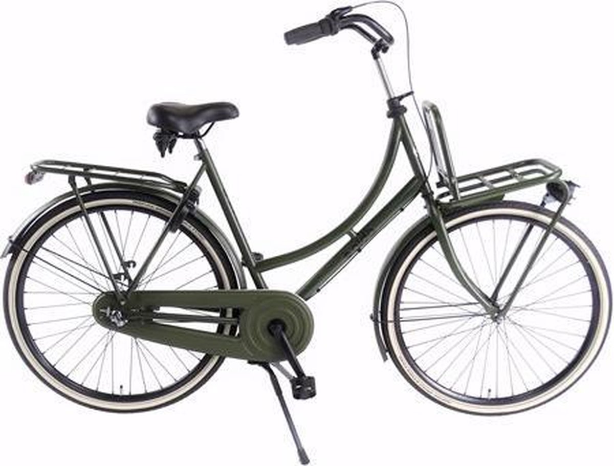 aldo 28 inch omafiets cargo 57cm 3v leger groen
