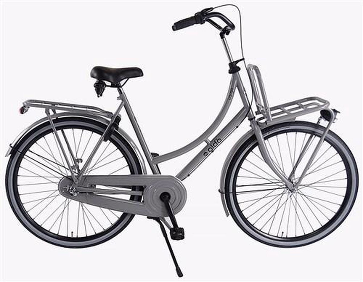 aldo 28 inch omafiets cargo 57cm 3v nardo grey a drager