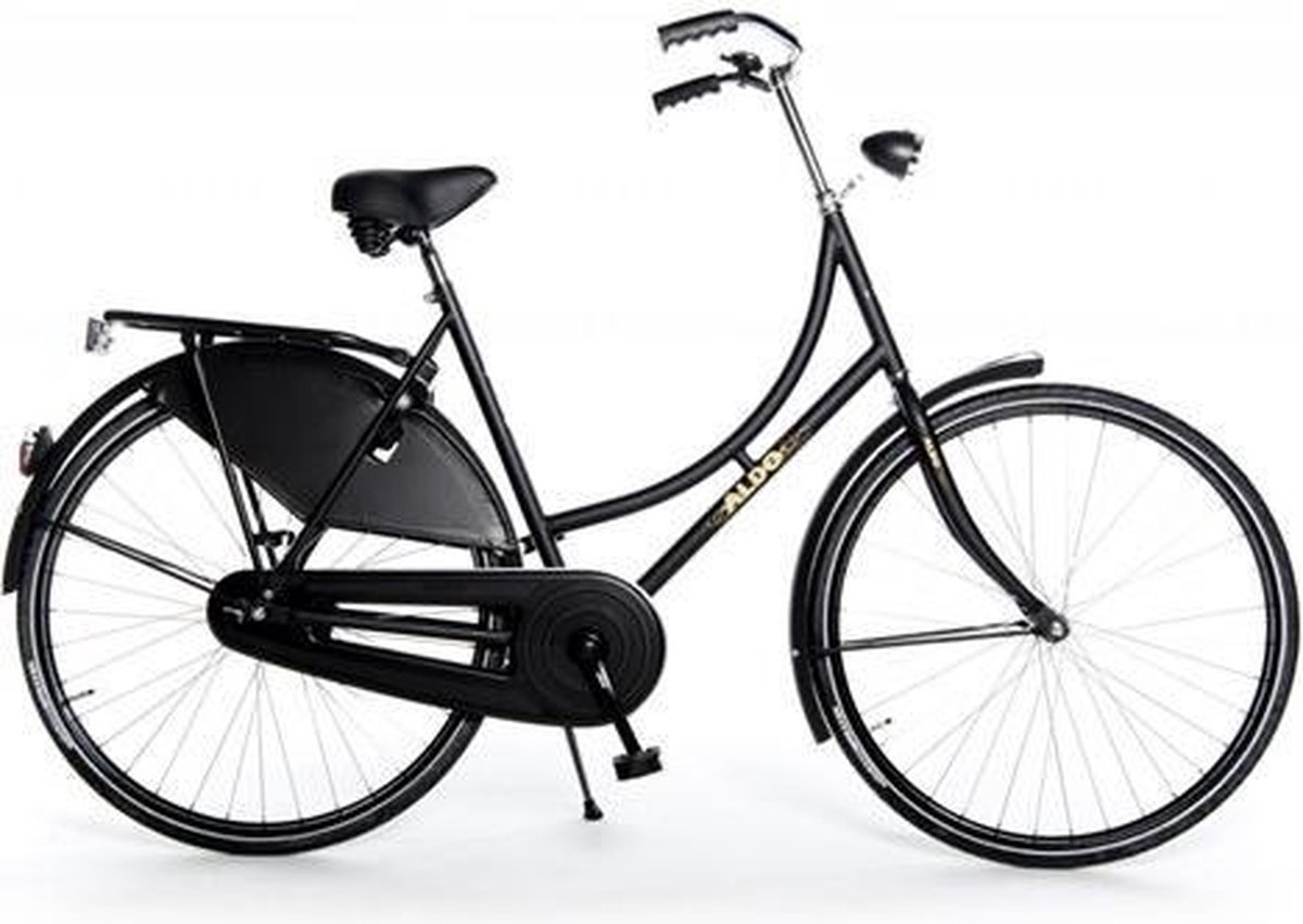 aldo 28 inch omafiets classic 61cm mat zwart