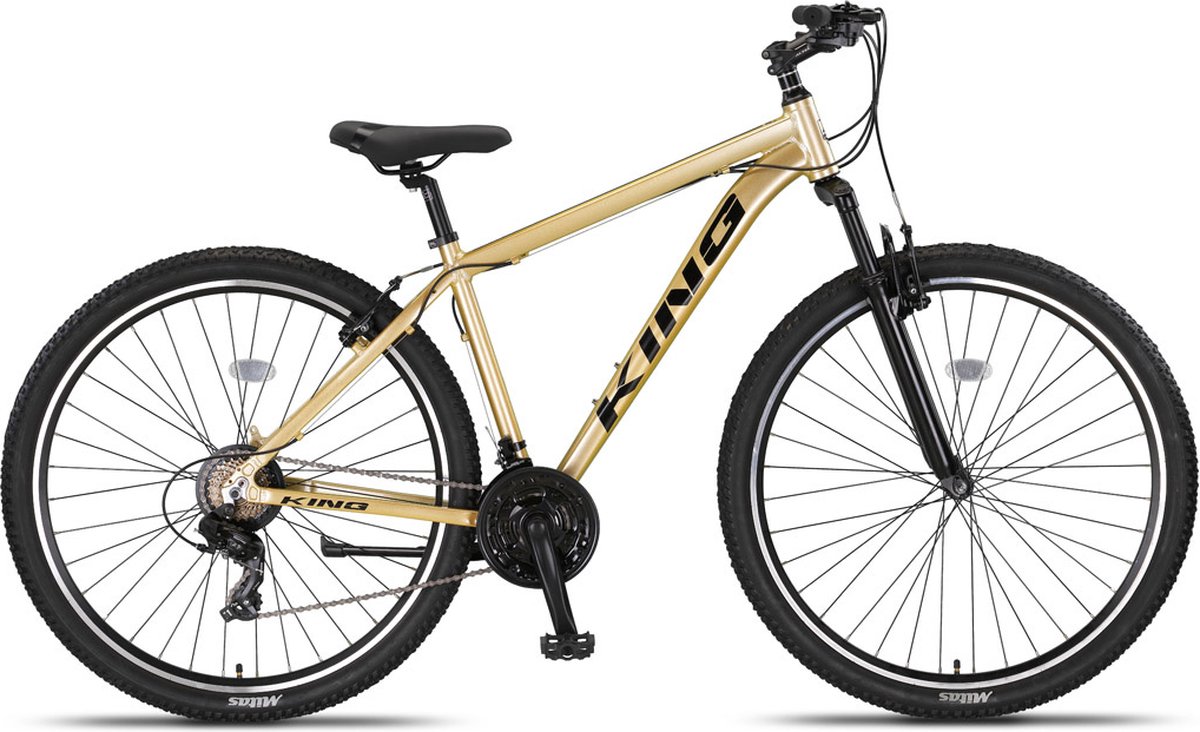 altec king mountainbike 29 inch 46cm v brakes 21v gold