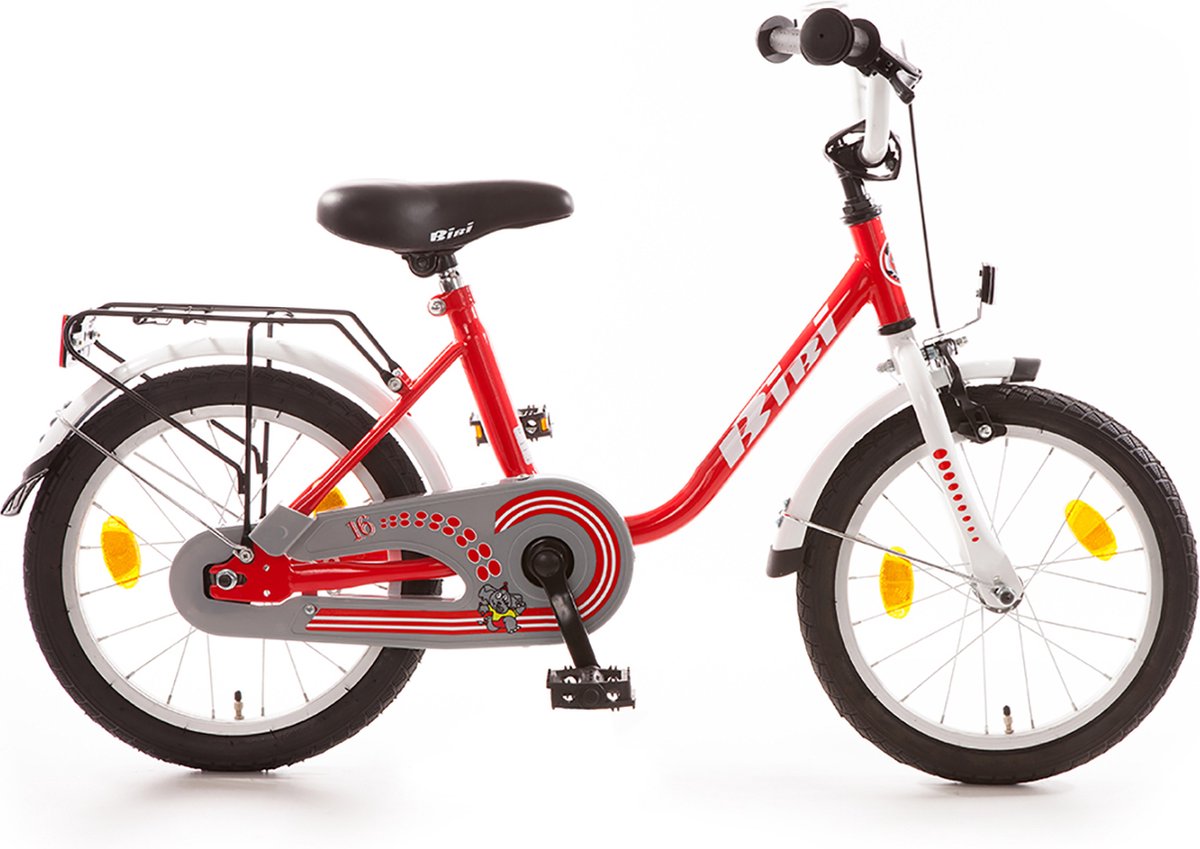 Bibi kinderfiets 16 inch rood/wit Kinderfiets kopen online