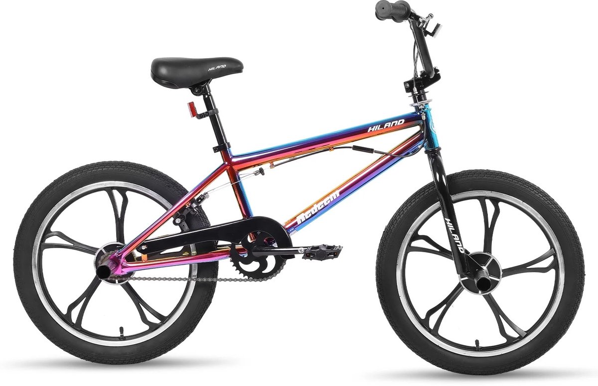 BMX Fiets - Kinder BMX Fiets -Stuntfiets - Kinderstuntfiets - Kinderfiets - Jongensfiets Meisjesfiets - 20 Inch - Met Rotor en Pegs - Freestyle BMX - Single Speed - 360° Stuurrotatie - Voor 5 tot 12 Jaar Kinderfiets kopen online