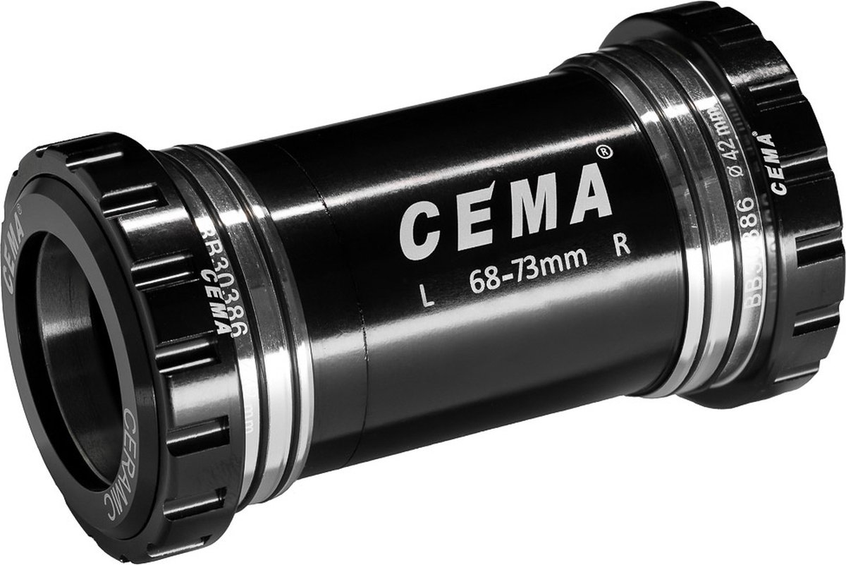 cema bracketas bb30 fsa386 rotor 30mm rvs zwart