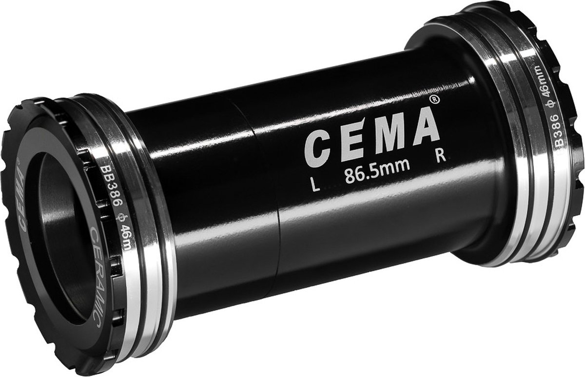 cema bracketas bb386 sram dub sg3 coated keramisch zwart