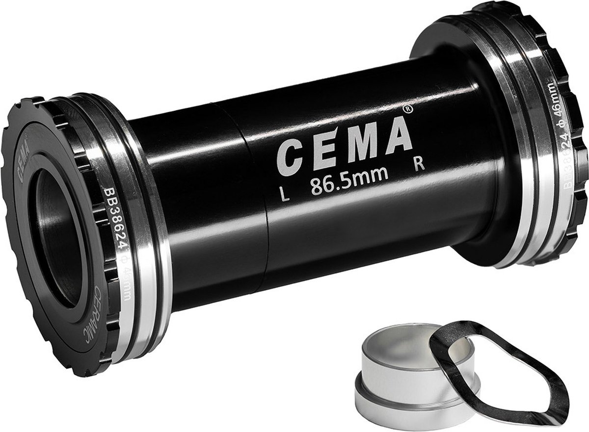 cema bracketas bb386 sram gxp sg3 coated keramisch zwart