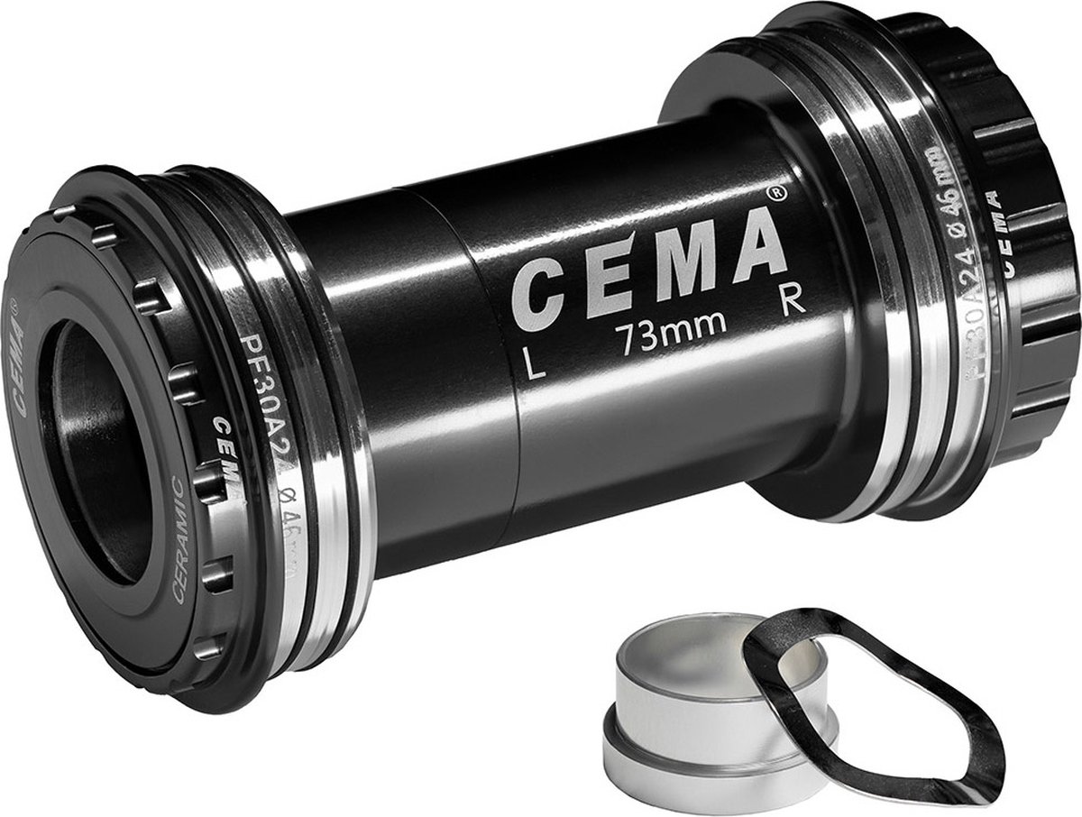 Cema Bracketas PF30A SRAM GXP SG3 coated keramisch zwart Fiets kopen online