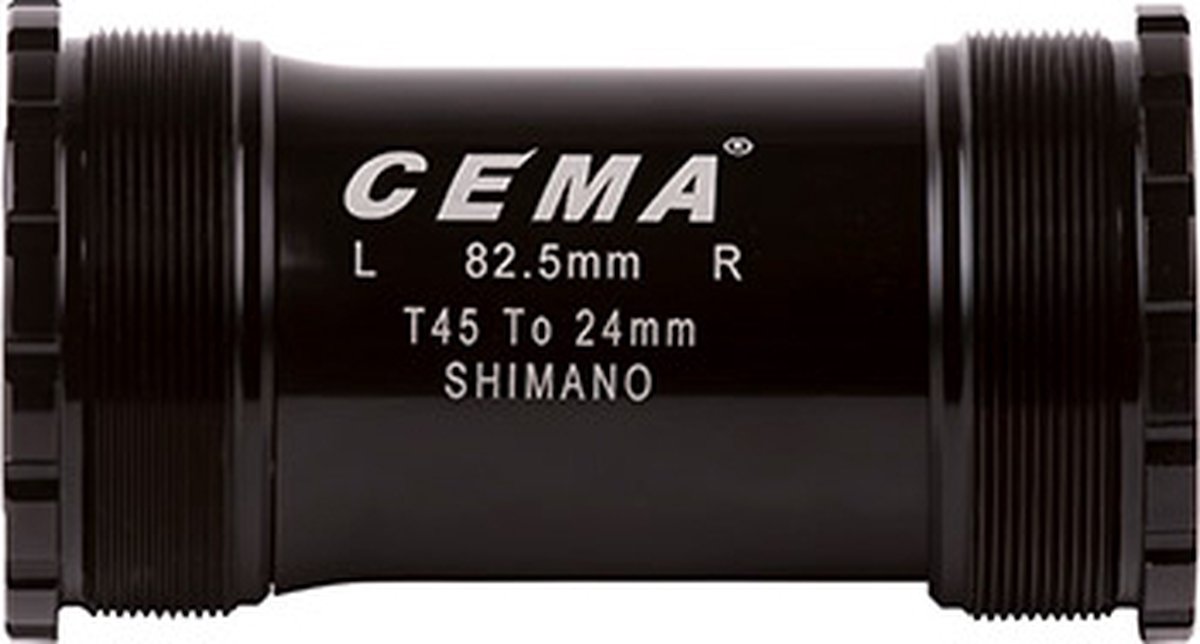 cema bracketas t45 shimano rvs zwart