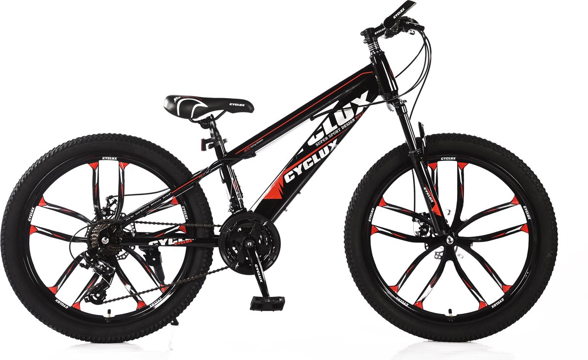 Cyclux Road Bike Jongensfiets Mtb 26 Inch 21 Speed Shimano Oranje Kinderfiets kopen online