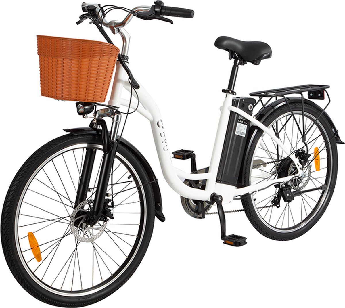 dyu c6 elektrische fiets 36v 12 5ah 250w motor 6 modi 26 inch banden ondersteunde pedalen smart city elektrische fiets wit