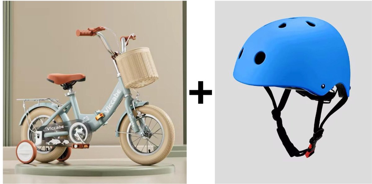 • Kinderfiets 12 inch • Meisjes en Jongesfiets met mandje en helm • Eerste fiets met zijwieltjes • Kinderfiets retro stijl • Kinderfiets groen 2-4 jaar Kinderfiets kopen online