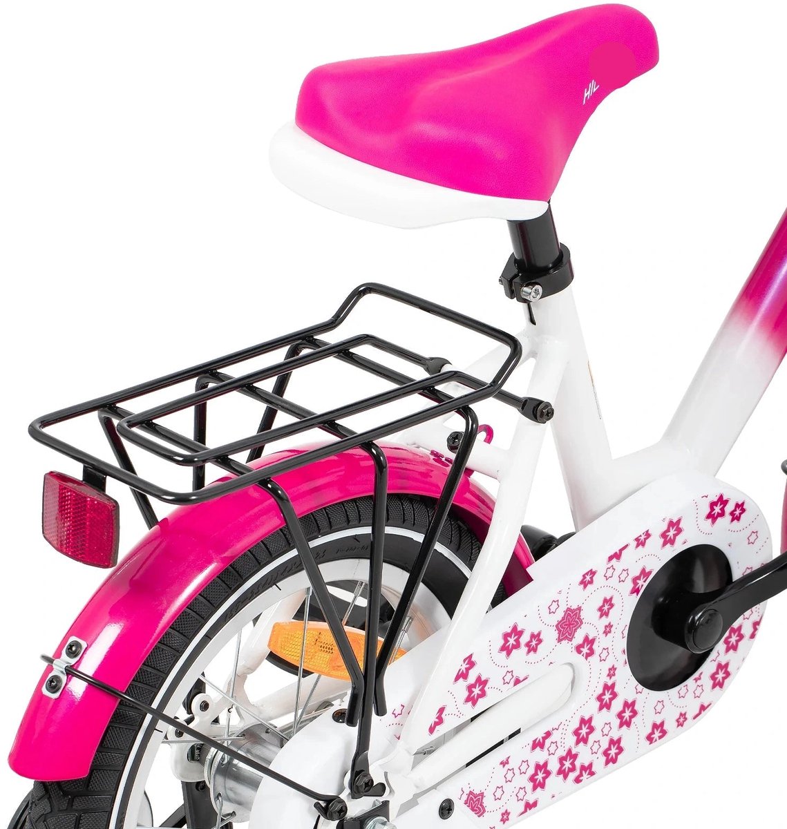 Kinderfiets - Loopfiets - Kleuterfiets - met Zijwielen - Inclusief Bel & Achterrek - Leuke Fiets - voor Meisjes en Jongens - van 2-7 Jaar - 12inch - Metaal - Roze Fiets kopen online