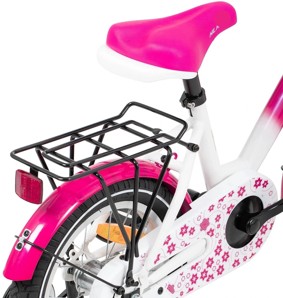 Kinderfiets - Loopfiets - Kleuterfiets - met Zijwielen - Inclusief Bel & Achterrek - Leuke Fiets - voor Meisjes en Jongens - van 2-7 Jaar - 14inch - Metaal - Roze Fiets kopen online