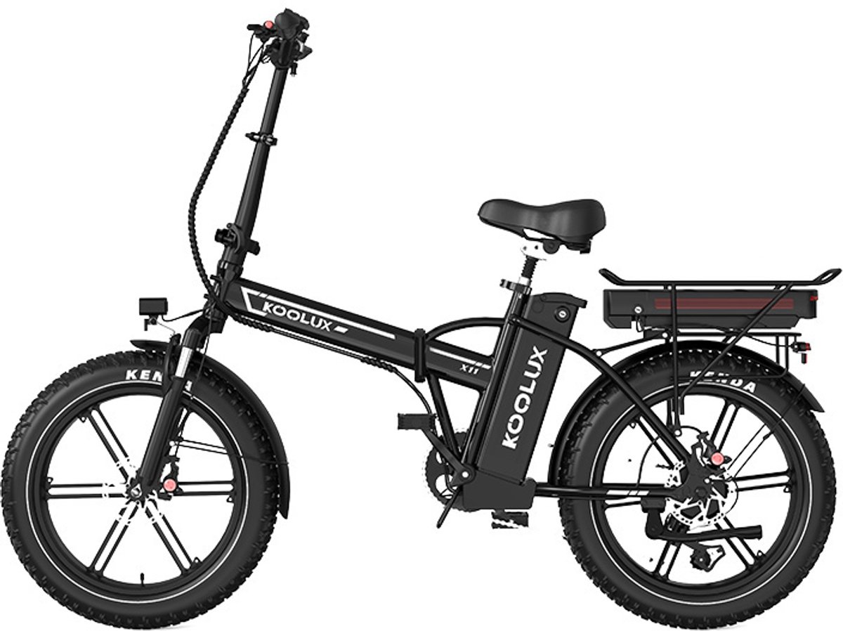 Koolux X11 - Elektrische fiets - Zwart - 250W - 7 versnellingen - Vouwfiets - Dubbele Accu - 80-150 KM Actieradius Fiets (elektrisch) kopen online
