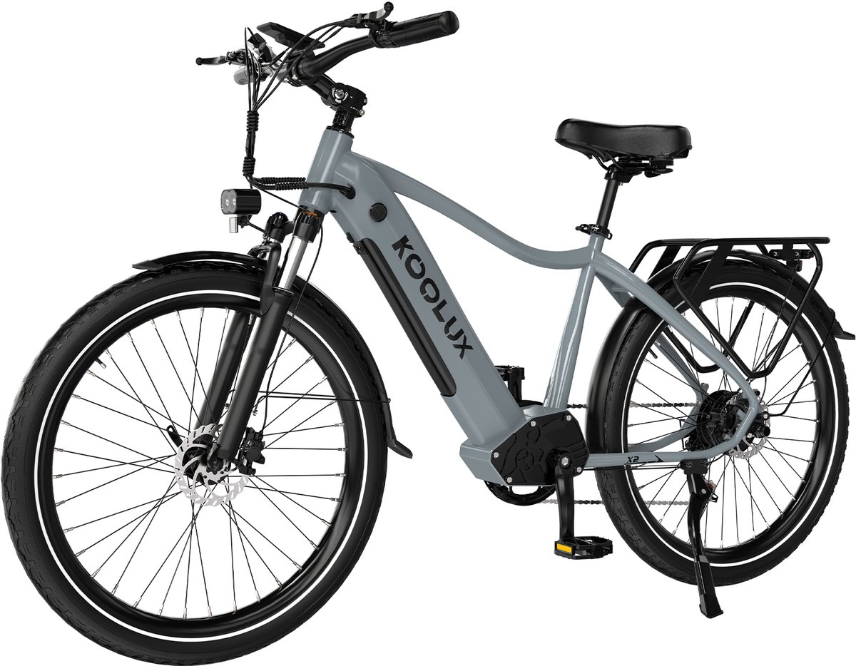koolux x3 elektrische fiets e bike 26 inch 250w motor grijs