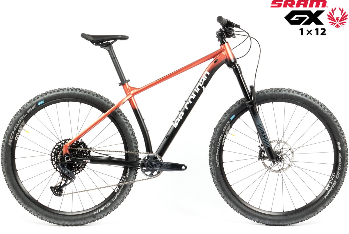 Lee Cougan Droid - Mountainbike - MTB - Sram GX Eagle 1x12 -Framemaat 19'' M - Koper Rood Fiets kopen online