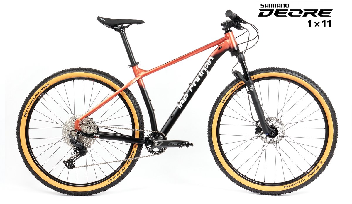 lee cougan revenge mountainbike mtb shimano deore 1x11 framemaat 19 m koper rood