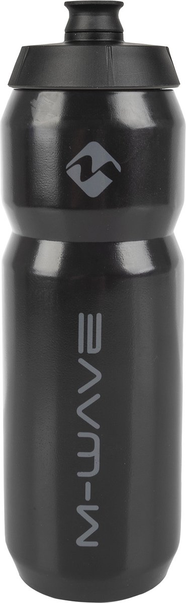 m wave bidon m wave 750ml met indicator zwart
