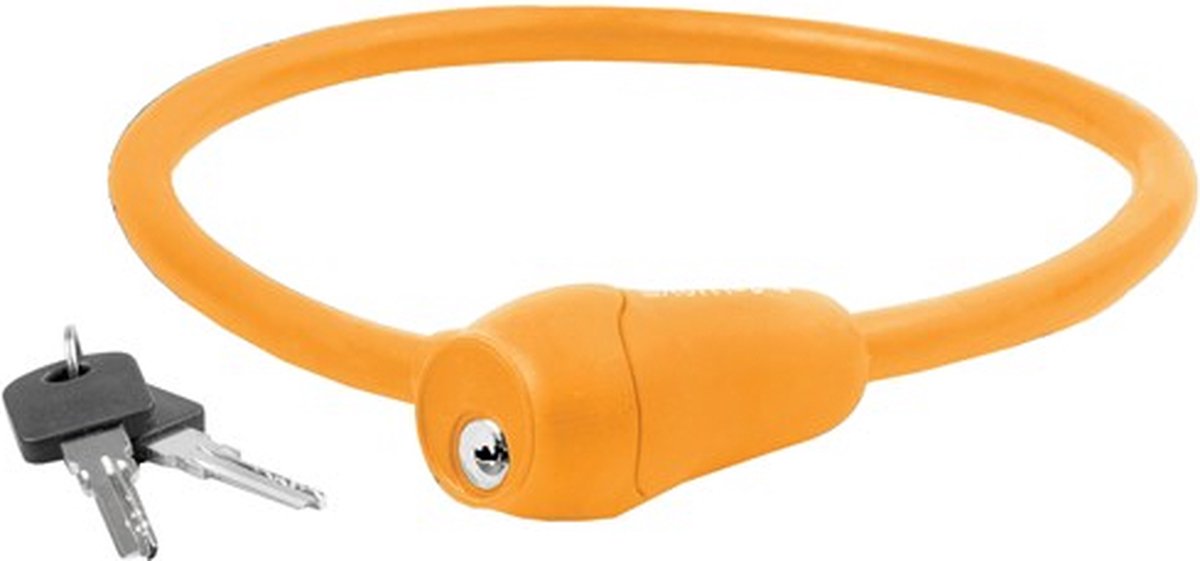 m wave kabelslot silicone oranje 60cm12mm