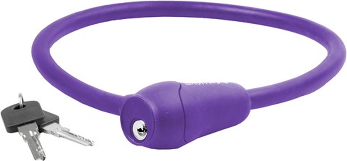 m wave kabelslot silicone paars 60cm12mm