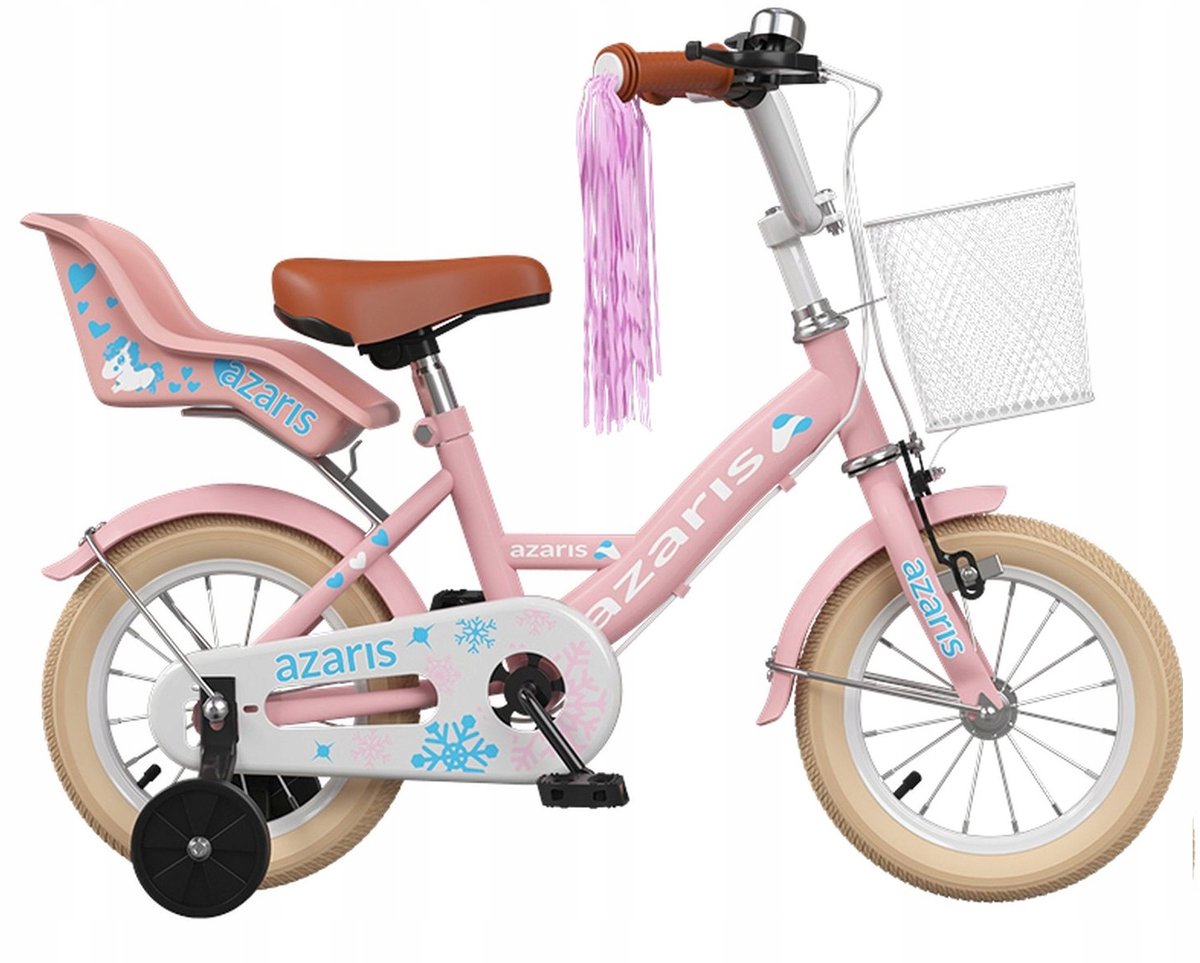 MEISJESFIETS KINDEREN ROZE 12 INCH FIETSENMAND Kinderfiets kopen online