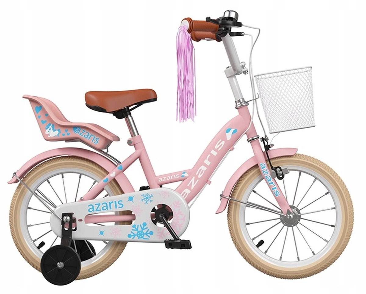 MEISJESFIETS KINDEREN ROZE 16 INCH FIETSENMAND Kinderfiets kopen online