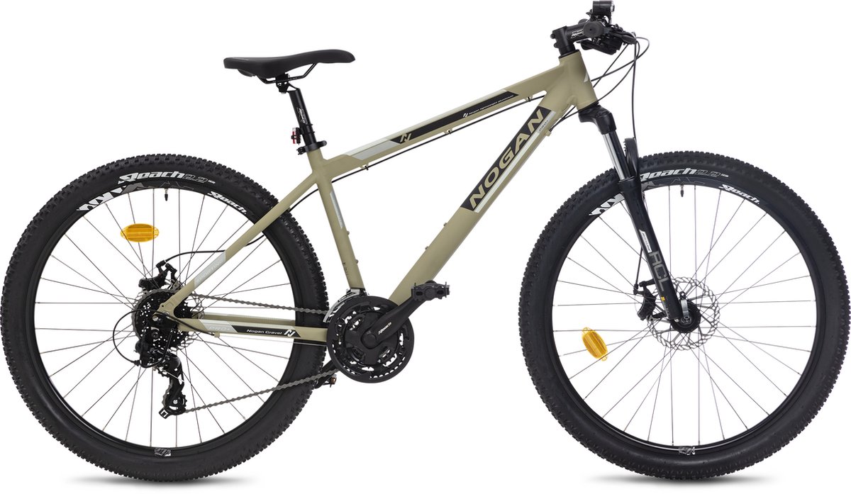 nogan gravel pro mountainbike 27 5 inch medium zand