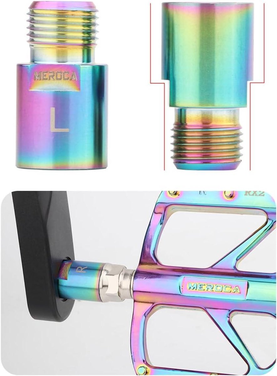 Nordivar - Verlengstuk Fietspedaal 20mm - Pedal Spacer voor 9/16 Inch Draadpedalen - Zilver - Mountainbike Vouwfiets Wielrenfiets Fiets kopen online