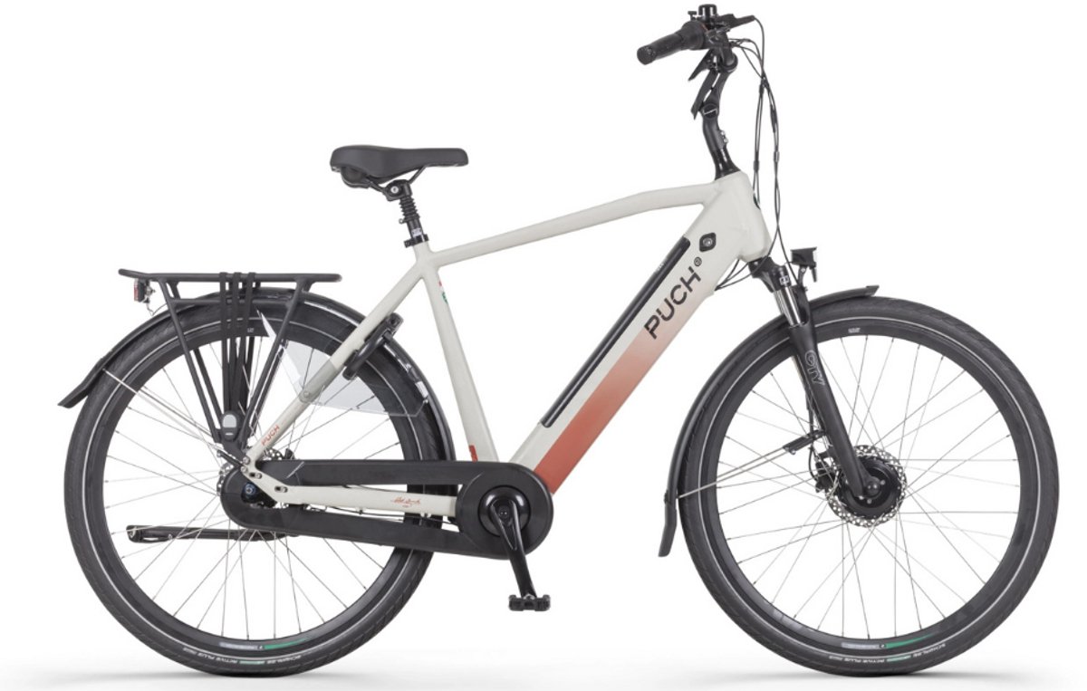 PUCH E-Modern Basic N7 Elektrische Fiets – E-bike – Hoge Instap - Framemaat 53 - Uitneembare Accu - 28 Inch - 250W AKM Motor - 110 km Actieradius - Silk Grey Matt Fiets (elektrisch) kopen online