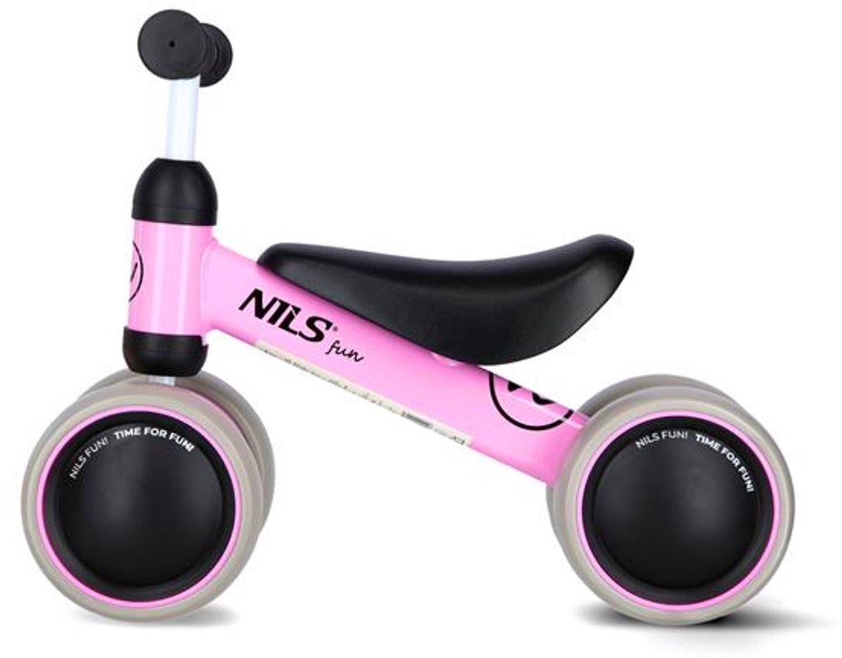 RB002 ROZE LOOPFIETS NILS FUN Kinderfiets kopen online