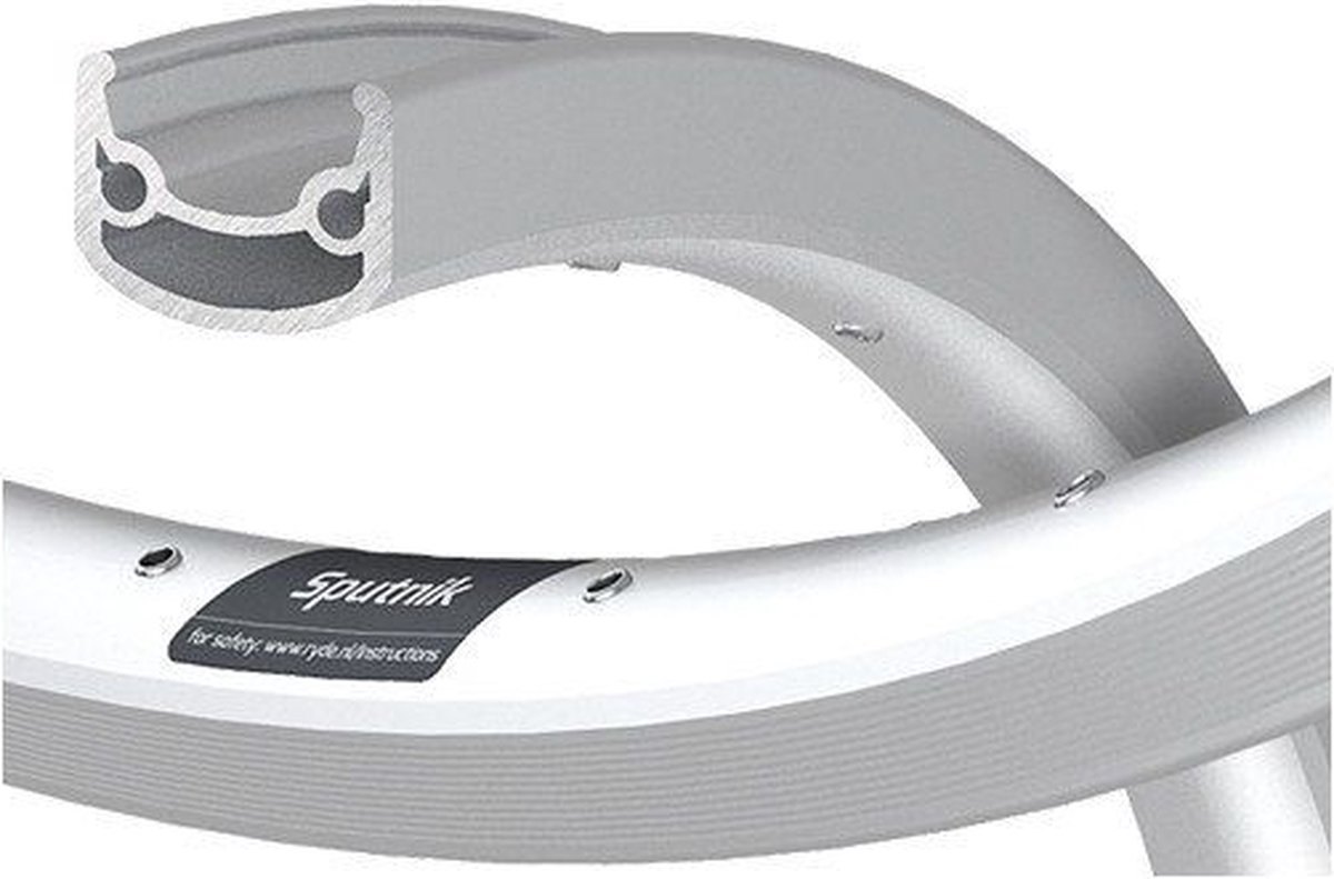 rigida velg 28 622 sputnik 36g zilver geslepen