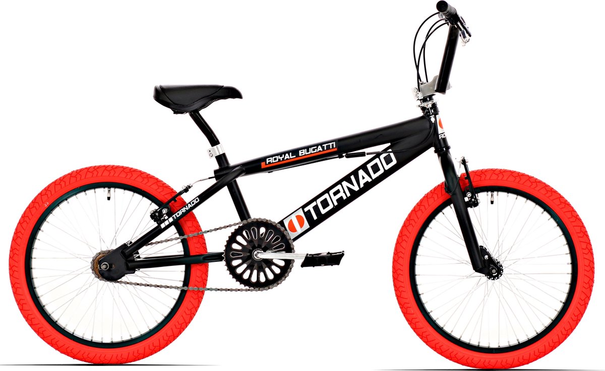Royal Bugatti Freestyle BMX Kinderfiets - Unisex - 20 inch - Mat Zwart Kinderfiets kopen online