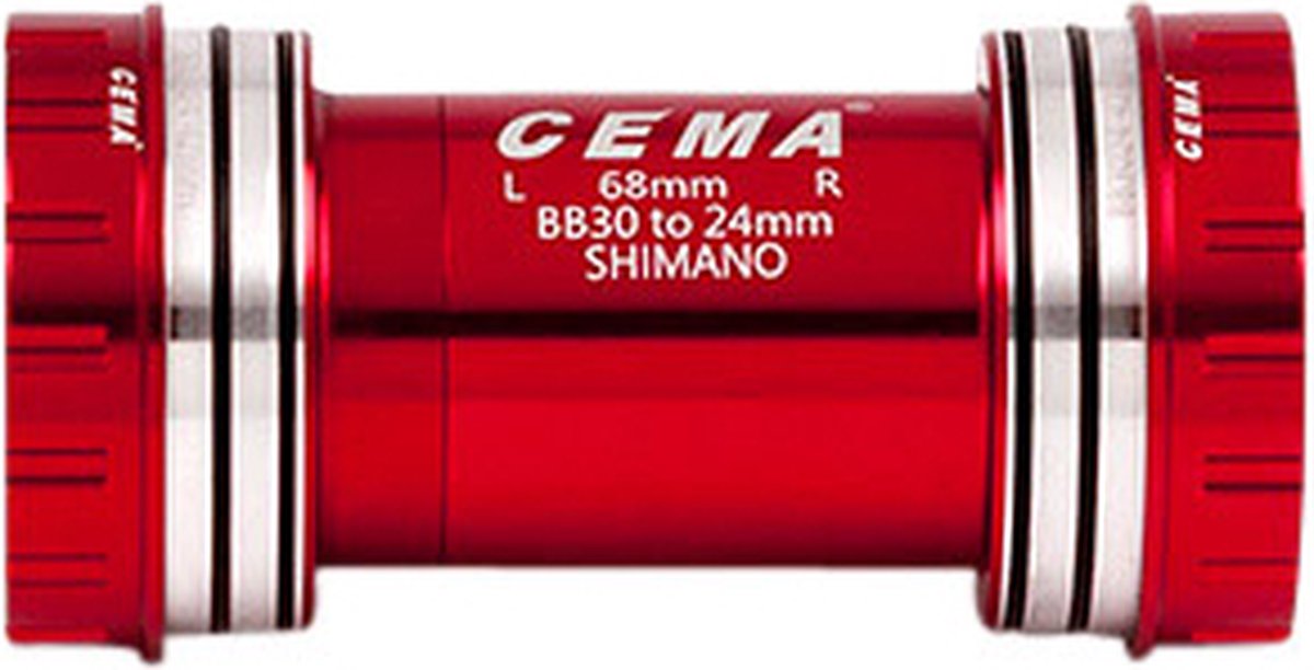 shimano bracketas bb30 interlock shimano keramisch rood