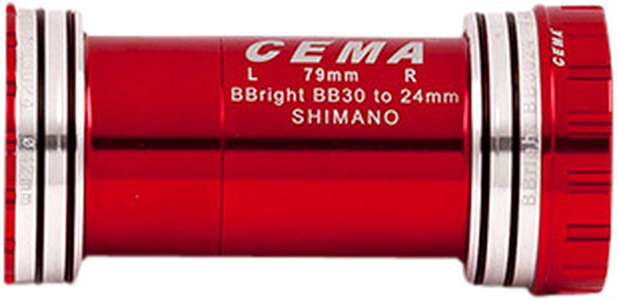 shimano bracketas bbright42 int shimano keramisch rood