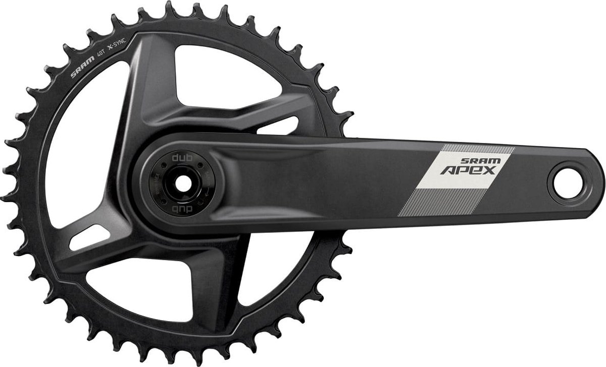 sram apex wide d1 dub dm crankstel zwart 172 5 mm 40t