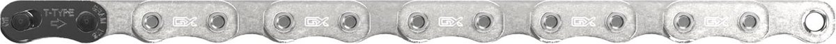 sram gx t type eagle solidpin t type powerlock ketting zilver 126 links 12s