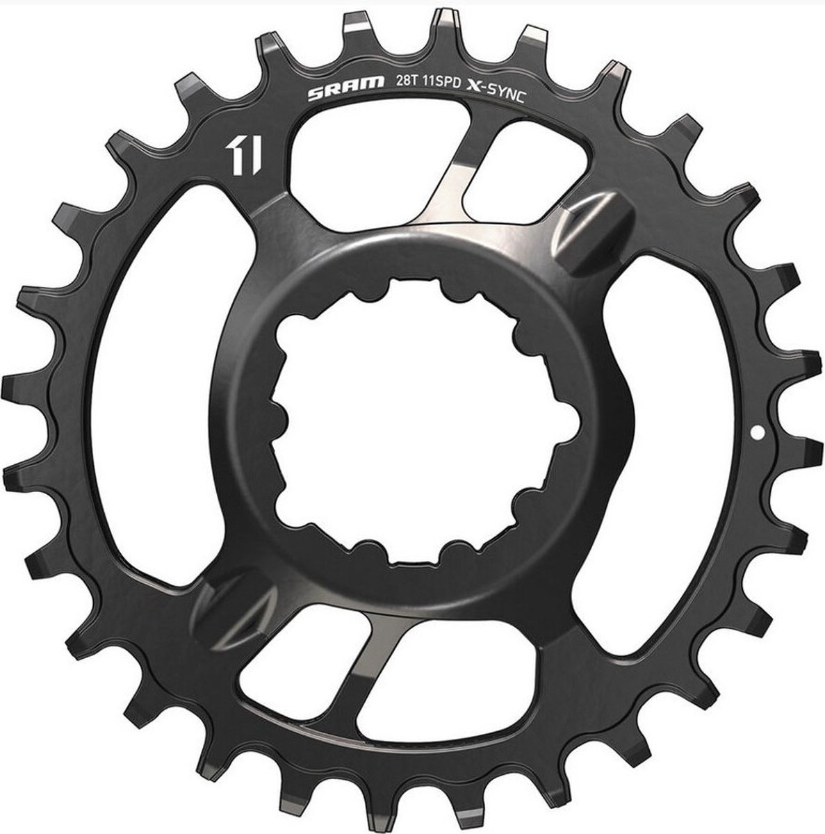 sram kettingblad bb30 boost direct mount 3mm offset staal 11v 28t zwart