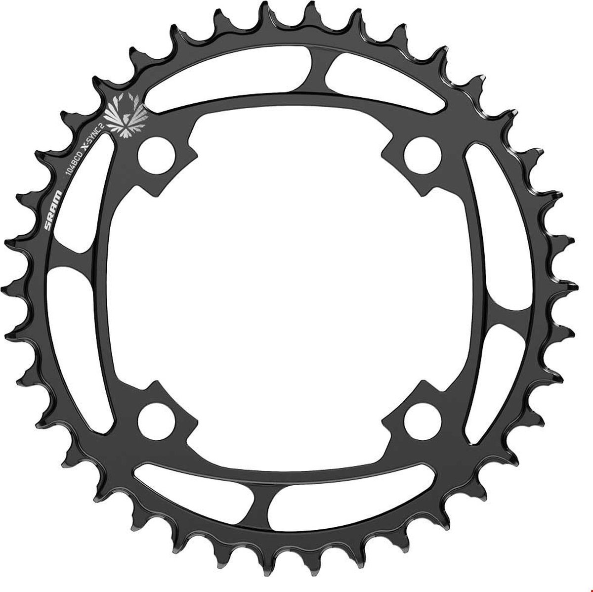sram kettingblad eagle 12v 34t staal steek 104 zwart