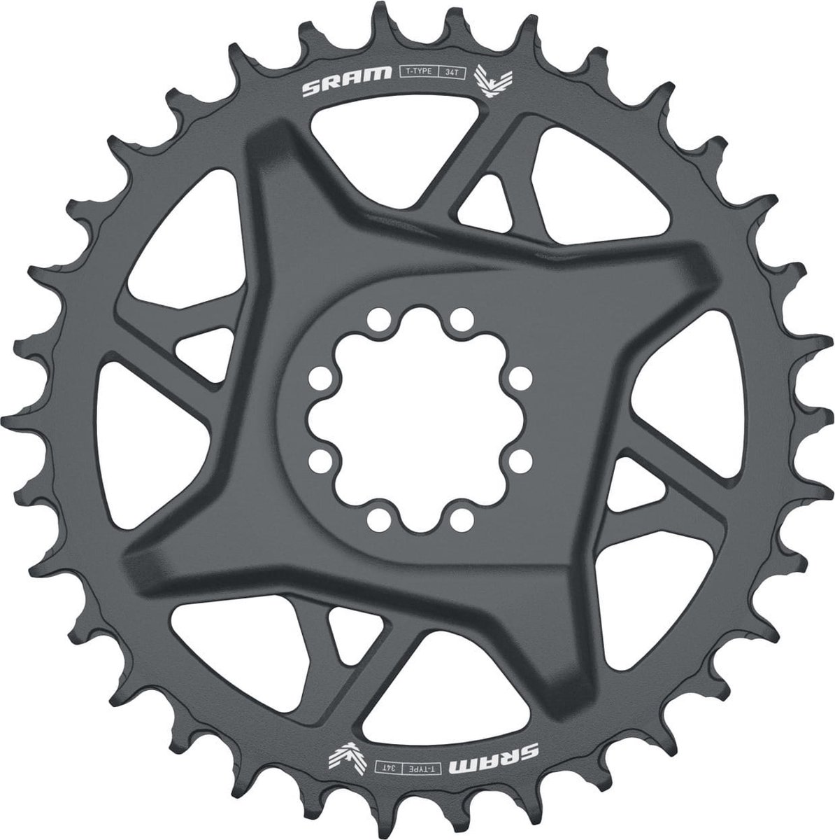 sram t type eagle gx d1 dm offset 3 mm kettingblad zilver 34t