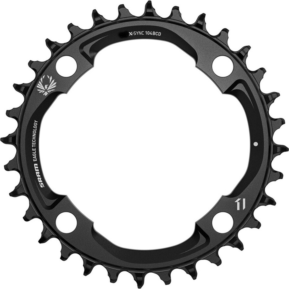 sram x sync eagle 94 bcd kettingblad zwart 30t