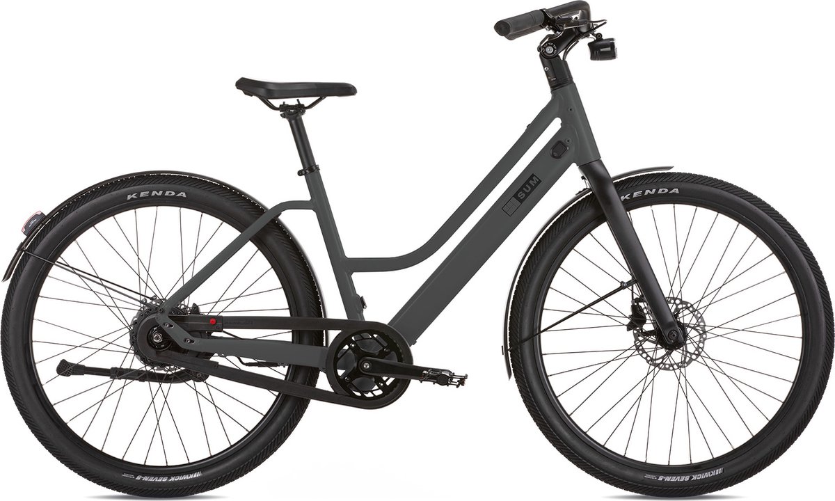 stealth m elektrische stadsfiets automaat 10 ah grijs