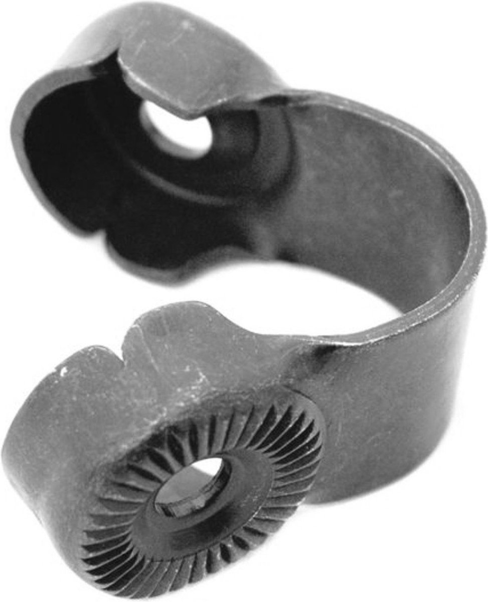 steco montuur klem mand mee 22 mm ano look zilver 52 500003 03