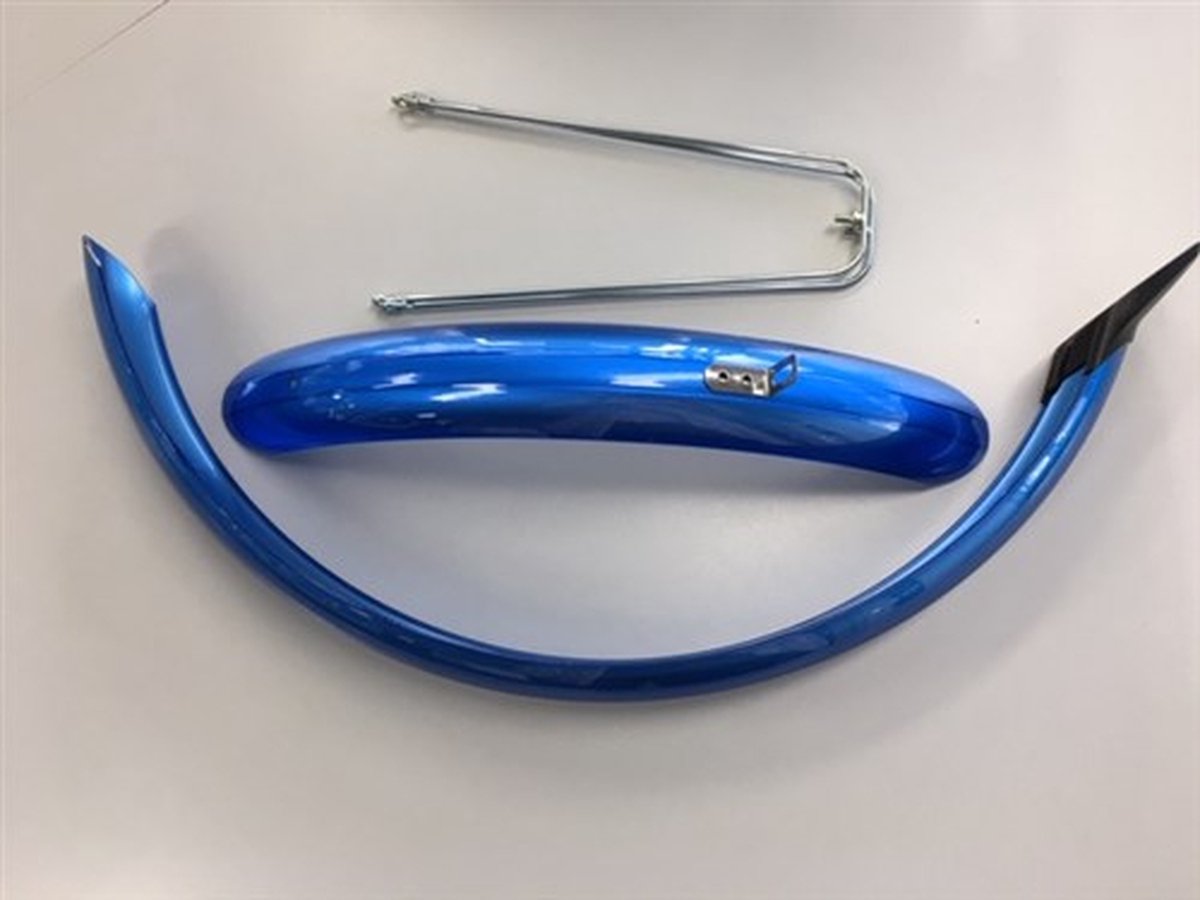 stel spatborden 20 inch 58mm pvc blauw eurofender