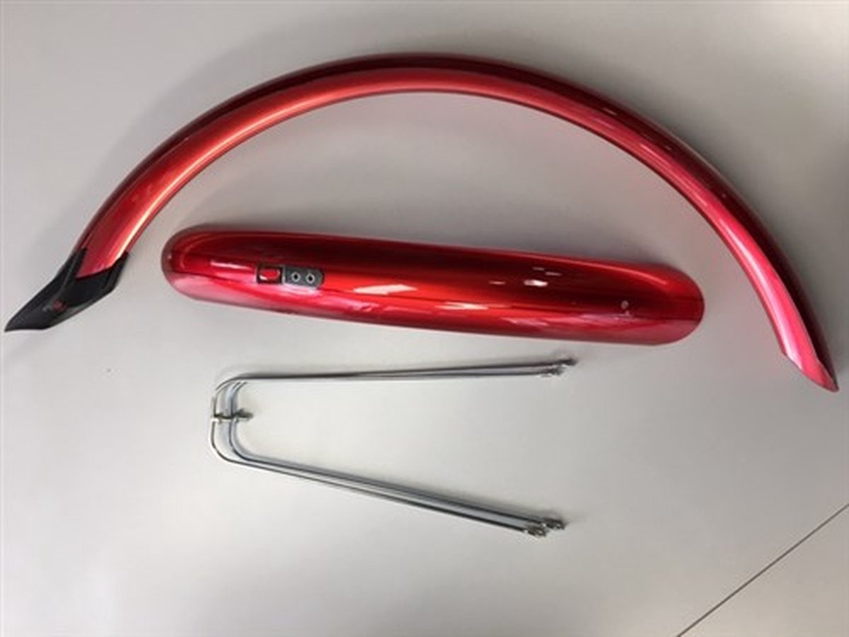 stel spatborden 20 inch 58mm pvc rood eurofender