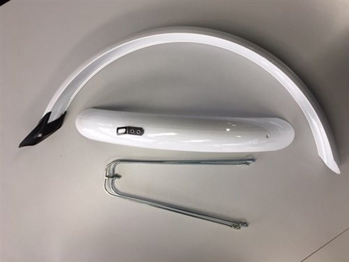 stel spatborden 20 inch 58mm pvc wit eurofender