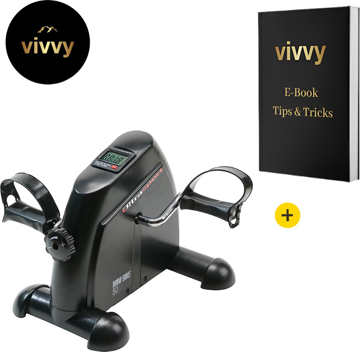Stoelfiets 2 In 1 - Deskbike Met Ebook - Bureaufiets Verstelbaar - 100% Tevredenheidsgarantie - Incl. Display Met Calorieën Tracker Fiets kopen online