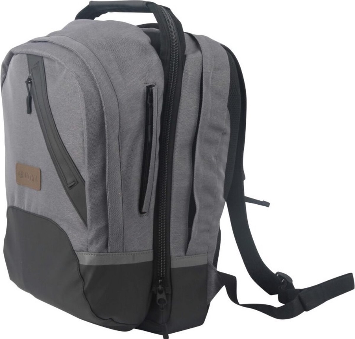 Tas Buchel dubbel drager/pakaf grijs/zwa Fiets kopen online