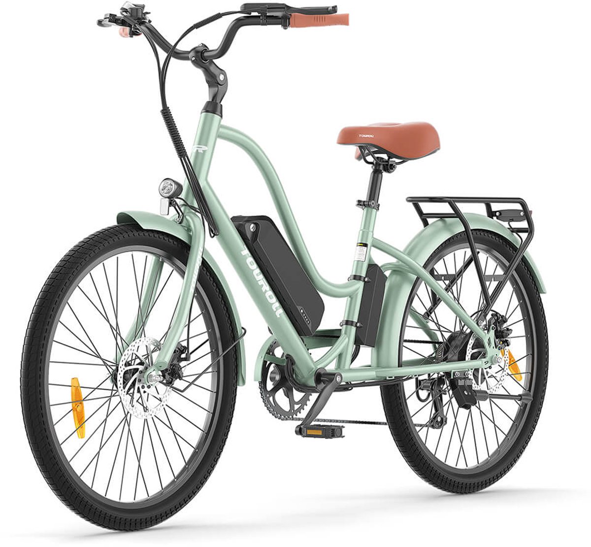 Touroll B2 Blauw-Groen EU-stekker 36V250W 15.6Ah E-bike Fiets (elektrisch) kopen online