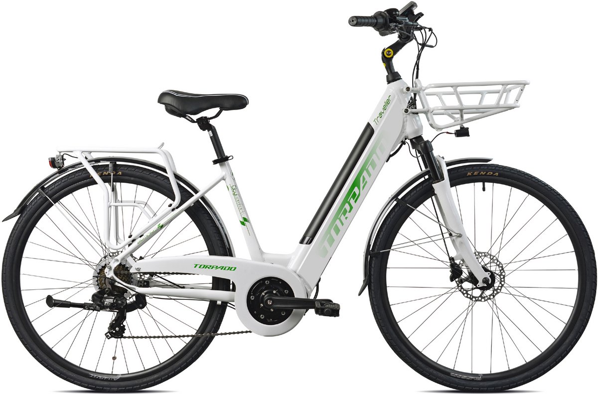 traveller dames ebike midmotor 13ah 7sp white