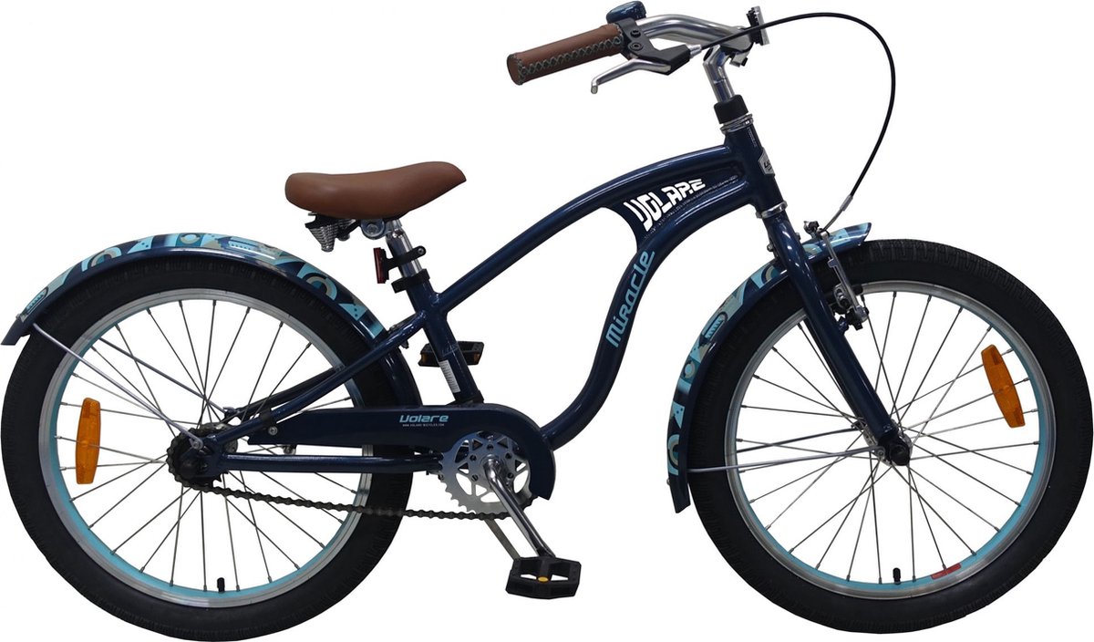Volare Miracle Cruiser Kinderfiets - Jongens - 20 inch - Mat Blauw - Prime Collection Kinderfiets kopen online