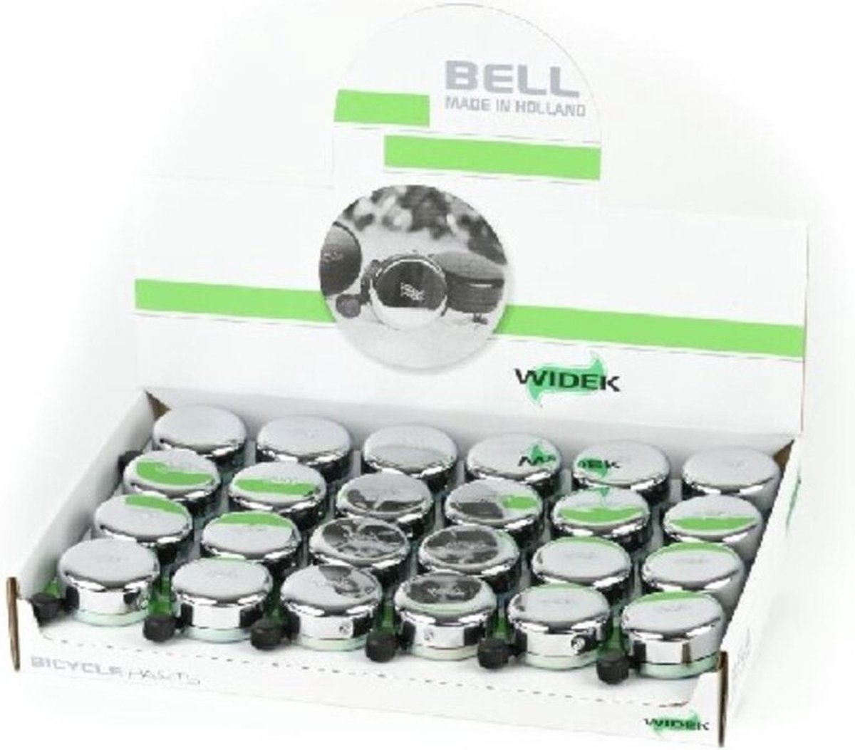 widek bel chroom kunststof klepel